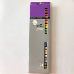 Daler-Rowney Simply Oil Pastels - 25 Color Set (Gray & Purple Box)